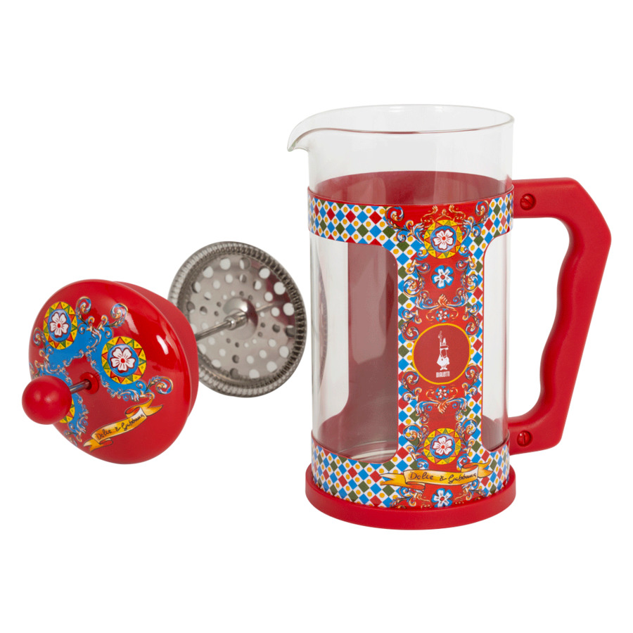 Френч-Пресс Bialetti Dolce&Gabbana 1 л, сталь, красная