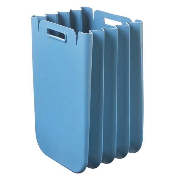 Корзина для белья складная Guzzini Eco Packly 30x45x10 см, голубая, биопластик