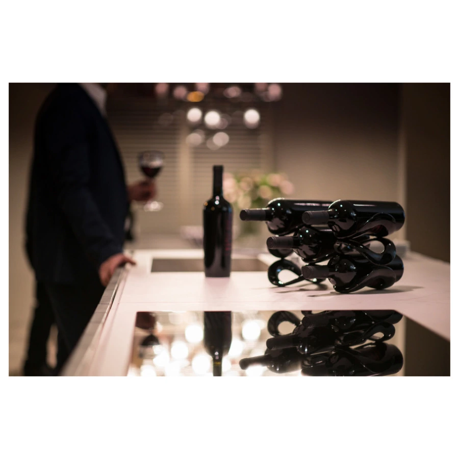 Подставка для бутылок Guzzini Cuvee 11x33x17 см, акрил, черная