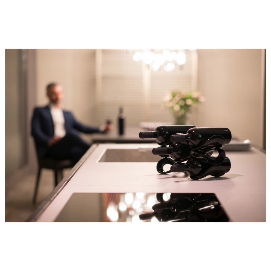 Подставка для бутылок Guzzini Cuvee 11x33x17 см, акрил, черная