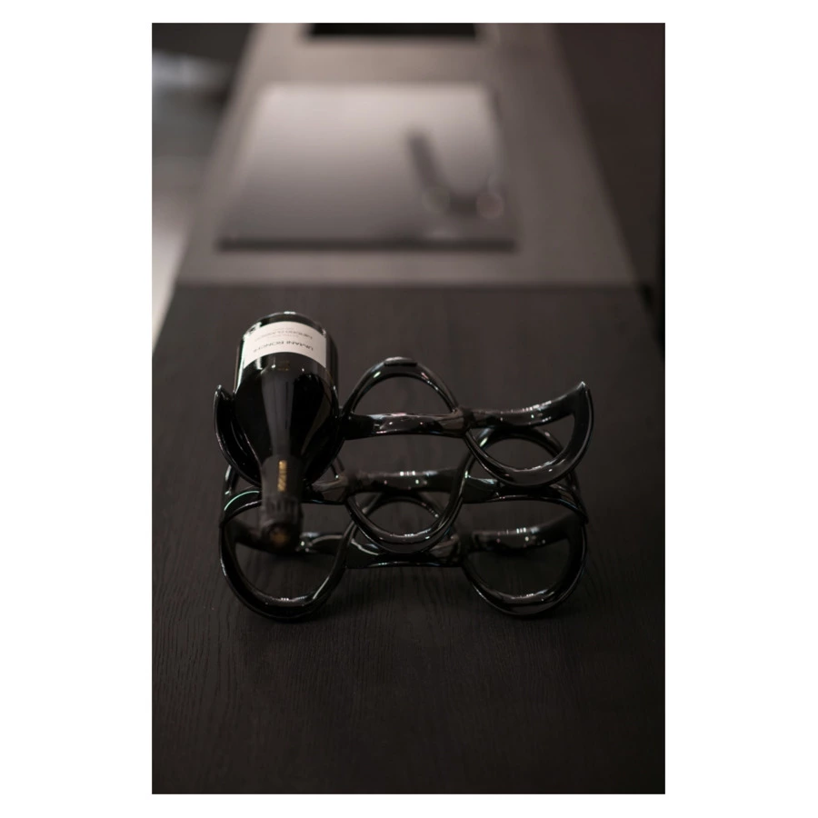 Подставка для бутылок Guzzini Cuvee 11x33x17 см, акрил, черная