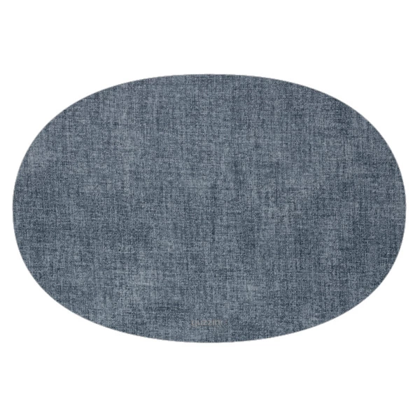 Салфетка подстановочная овальная двухсторонняя Guzzini Fabric 33x48 см, синяя