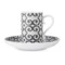 Набор чашек кофейных с блюдцами Vista Alegre Калсада 100 мл, 4 шт, фарфор
