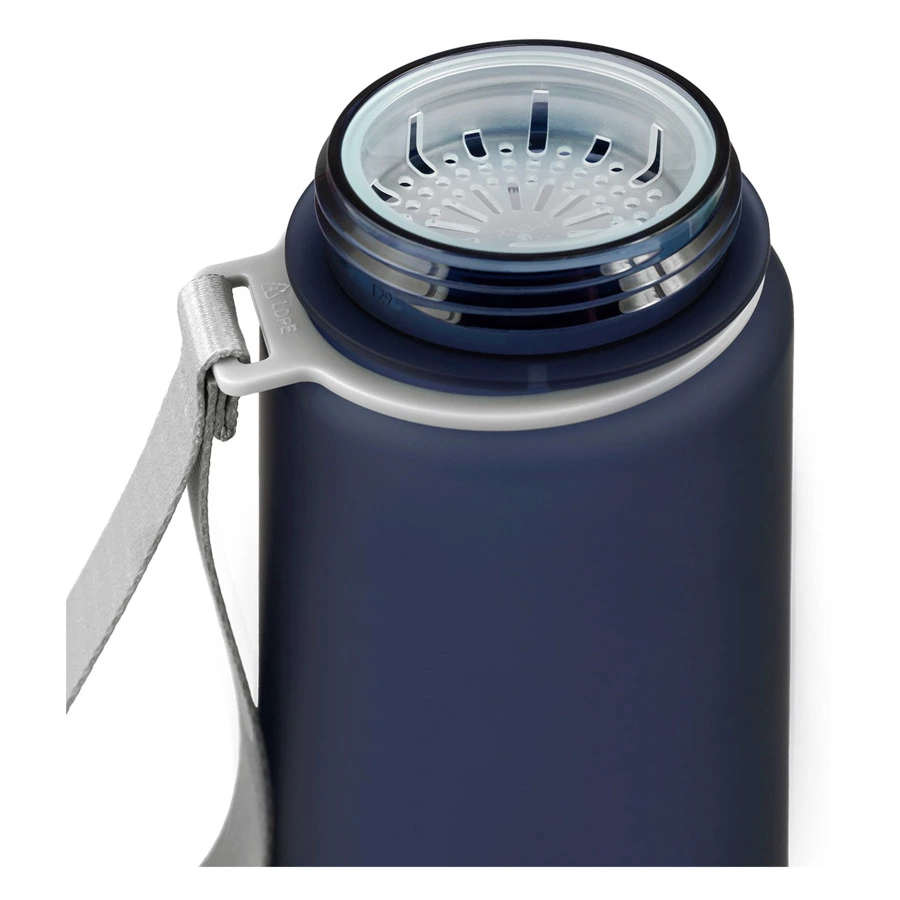 Бутылка для воды с ситечком Арктика 500 мл, тритан, синяя матовая