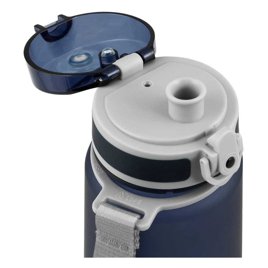 Бутылка для воды с ситечком Арктика 500 мл, тритан, синяя матовая