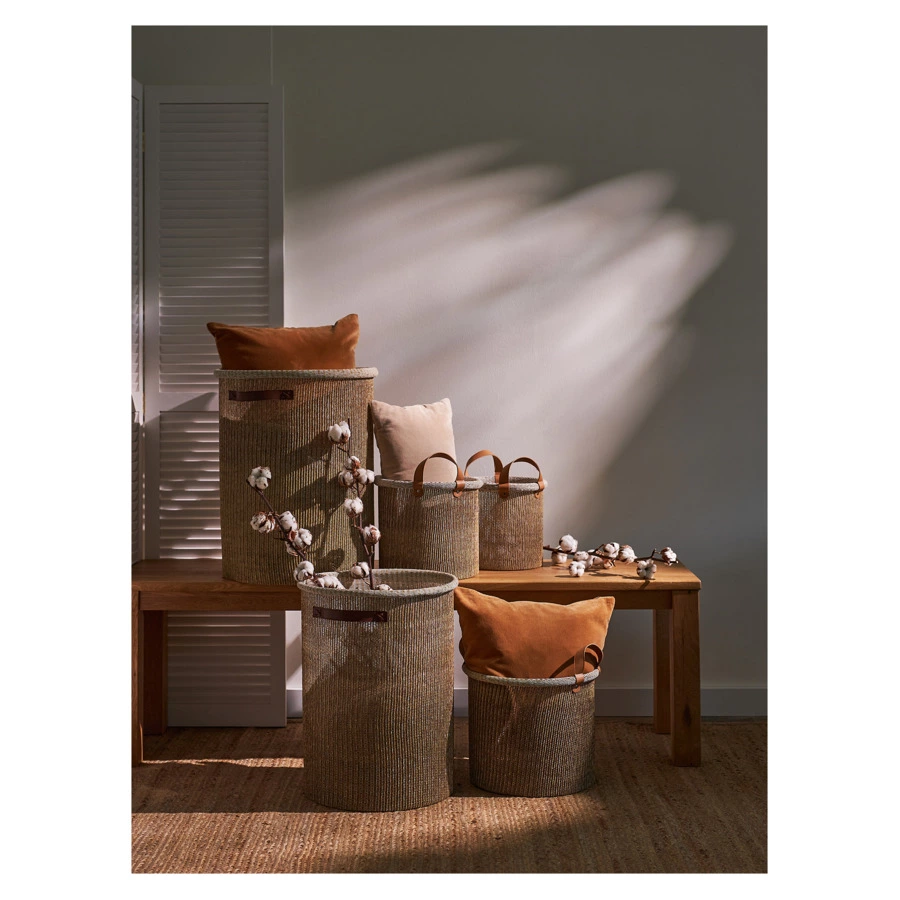 Корзина для хранения Bergenson Bjorn Sustainable collection 18 л, бежевая