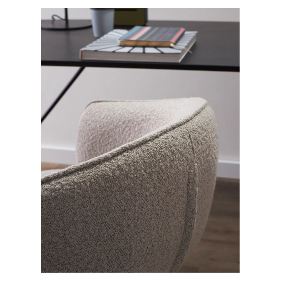 Кресло Bergenson Bjorn Paal, букле, серое