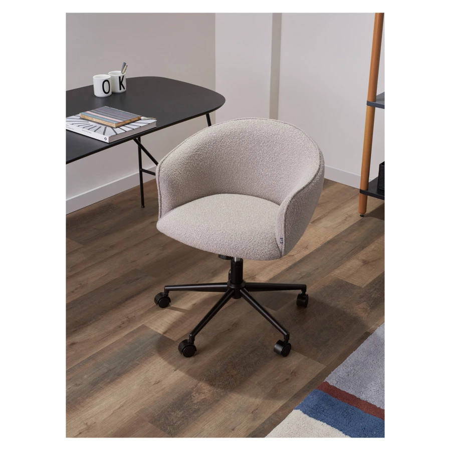 Кресло Bergenson Bjorn Paal, букле, серое