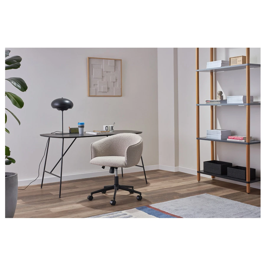 Кресло Bergenson Bjorn Paal, букле, серое