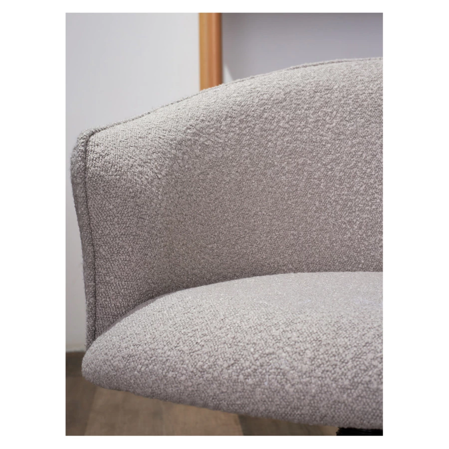 Кресло Bergenson Bjorn Paal, букле, серое
