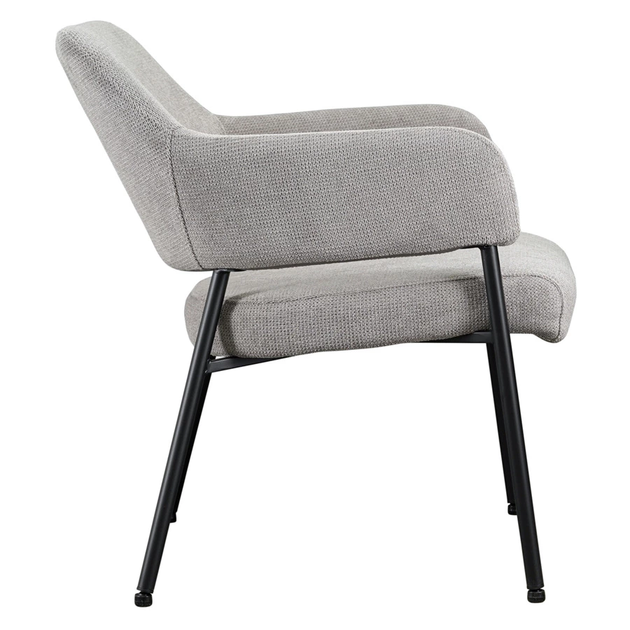 Кресло Bergenson Bjorn Wendy, фактурный шенилл, серое