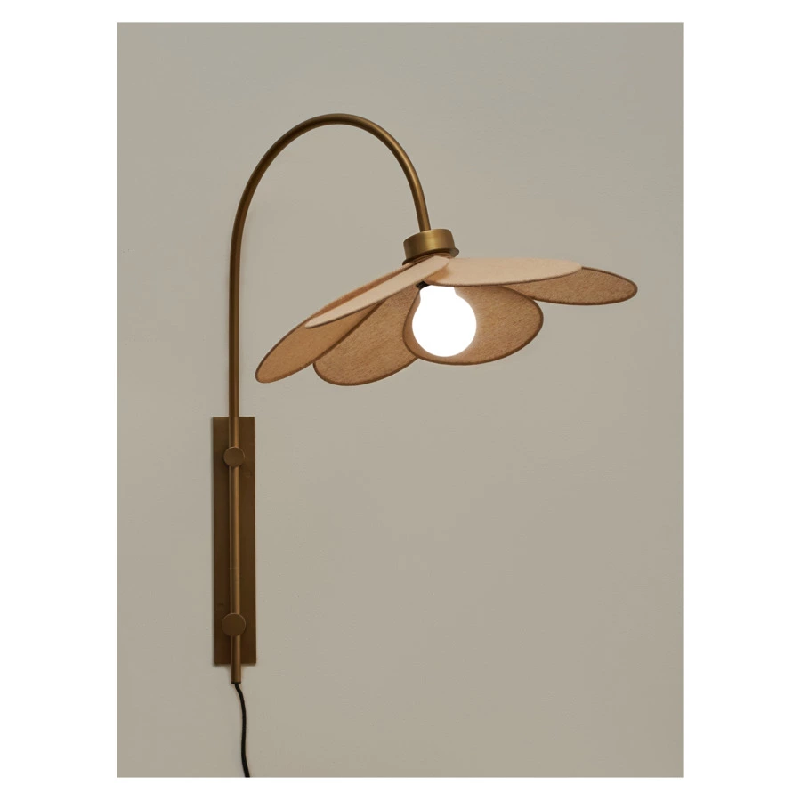 Светильник настенный Bergenson Bjorn Kamille 55х67 см, бежевый