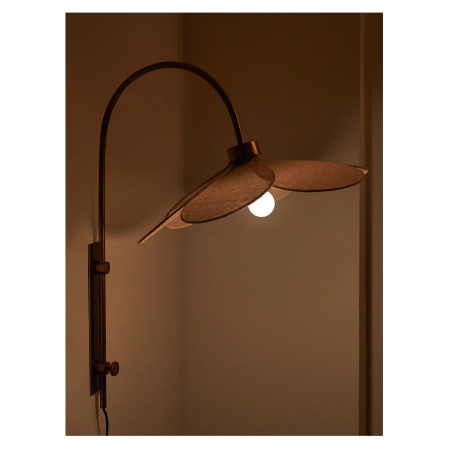 Светильник настенный Bergenson Bjorn Kamille 55х67 см, бежевый