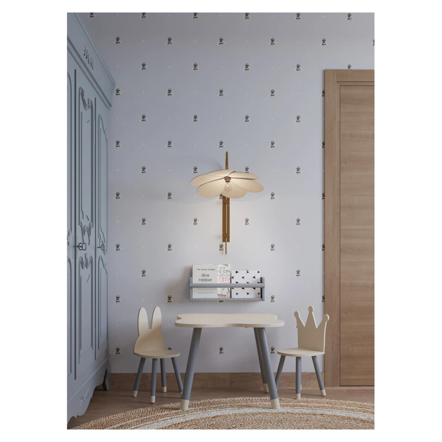 Светильник настенный Bergenson Bjorn Kamille 55х67 см, бежевый