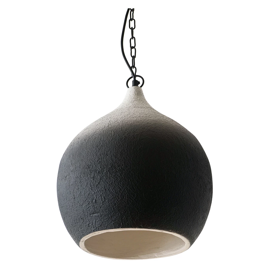 Светильник подвесной Bergenson Bjorn Sustainable collection 33х38 см, черно-белый