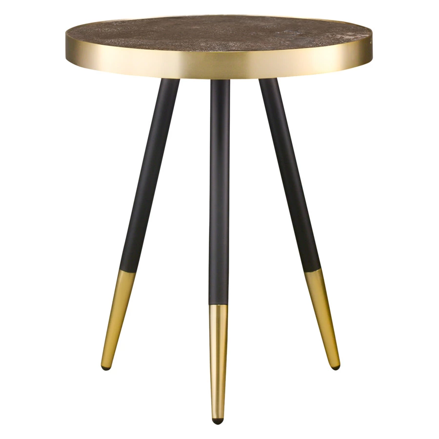 Стол Bergenson Bjorn Hedda 40 см, черно-матовое золото