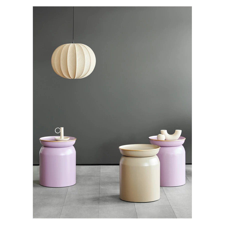 Столик журнальный Bergenson Bjorn Ingvild 38 см, бежевый