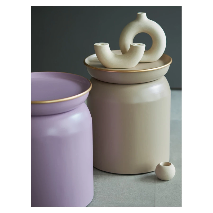 Столик журнальный Bergenson Bjorn Ingvild 38 см, бежевый