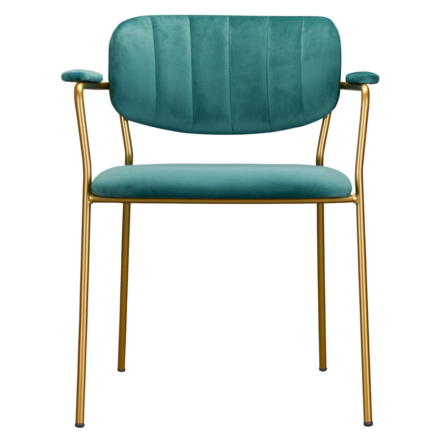 Стул Bergenson Bjorn Eirill, велюр, темно-зеленый