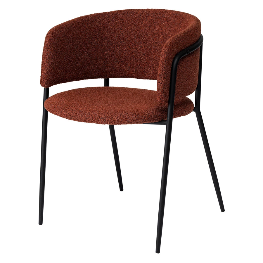 Стул Bergenson Bjorn Helning, букле, терракота