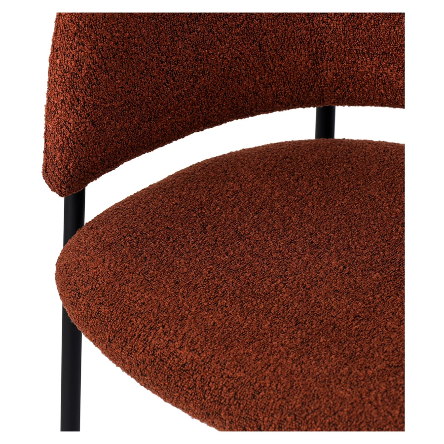 Стул Bergenson Bjorn Helning, букле, терракота