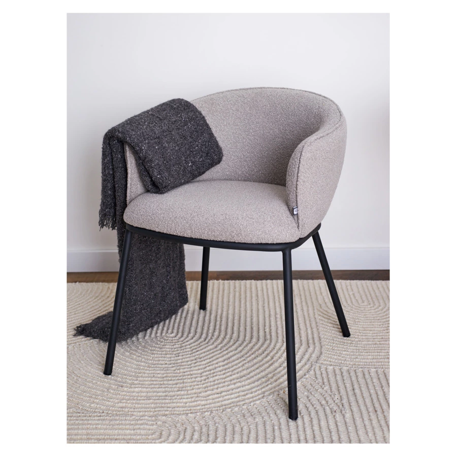 Стул Bergenson Bjorn Paal, букле, серый