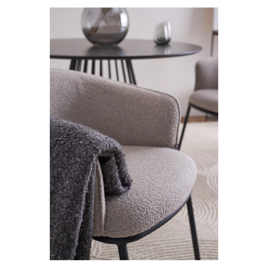 Стул Bergenson Bjorn Paal, букле, серый