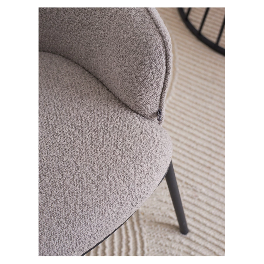 Стул Bergenson Bjorn Paal, букле, серый