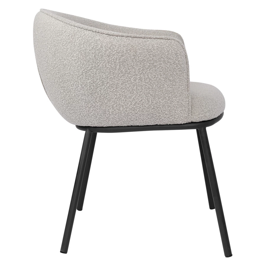 Стул Bergenson Bjorn Paal, букле, серый