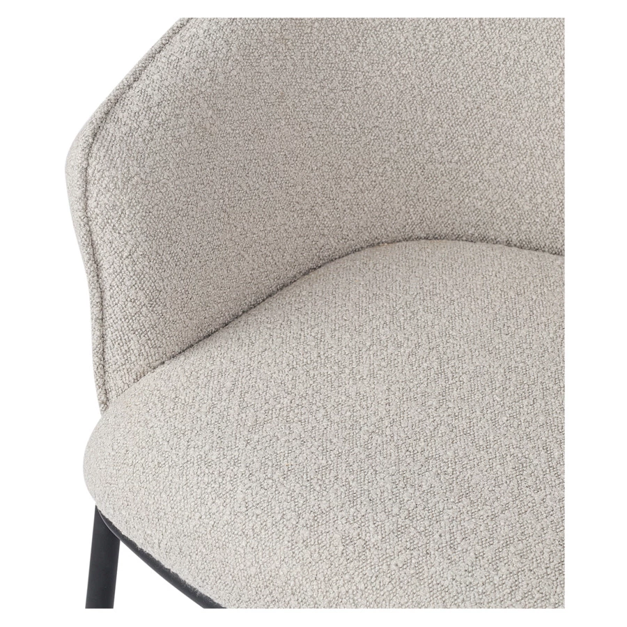 Стул Bergenson Bjorn Paal, букле, серый