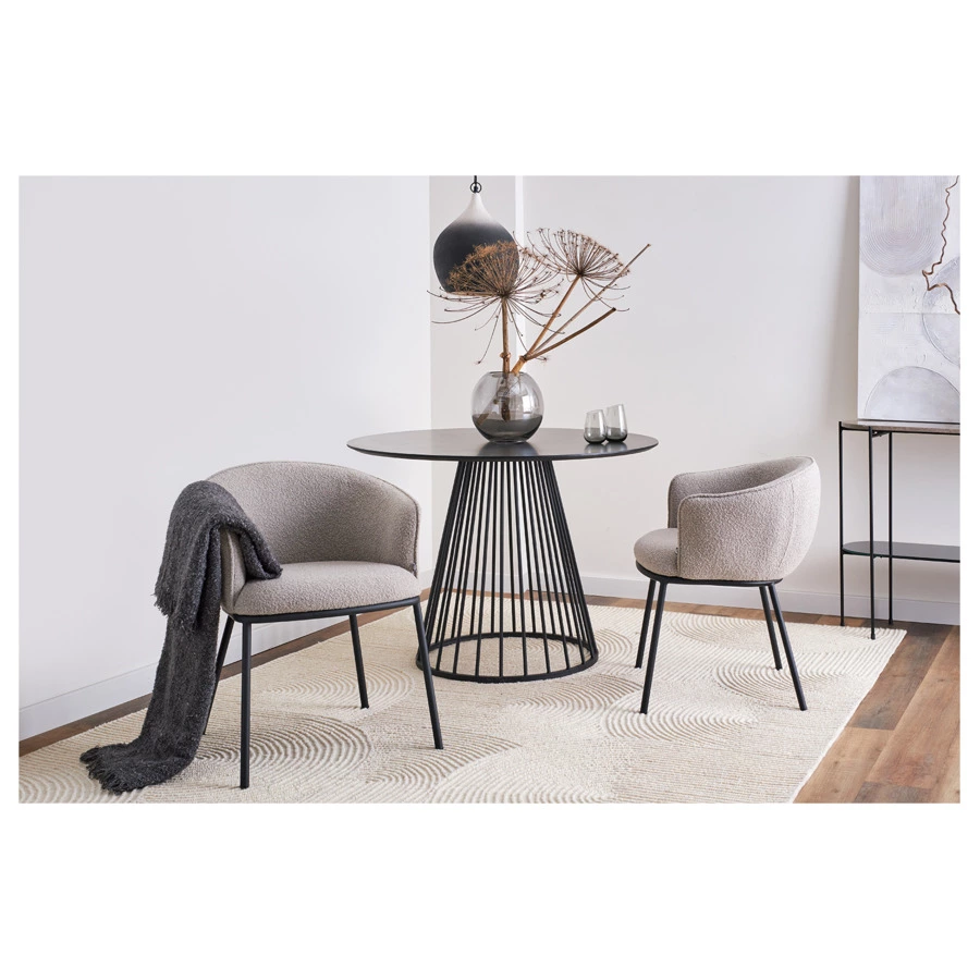 Стул Bergenson Bjorn Paal, букле, серый