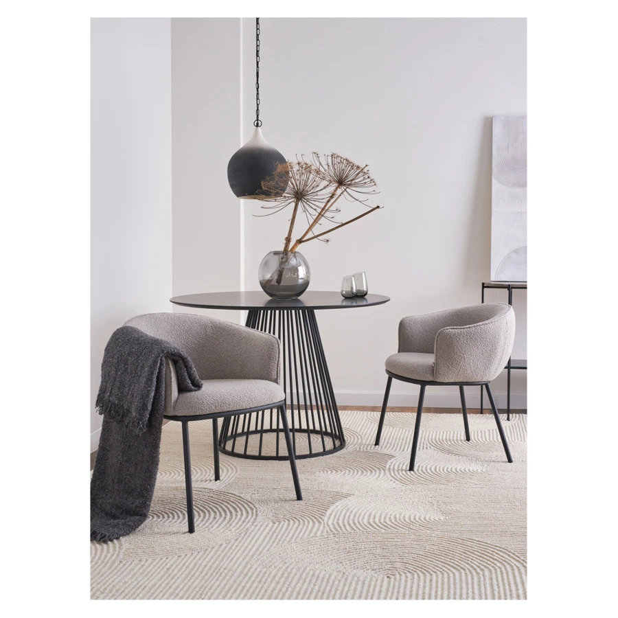 Стул Bergenson Bjorn Paal, букле, серый