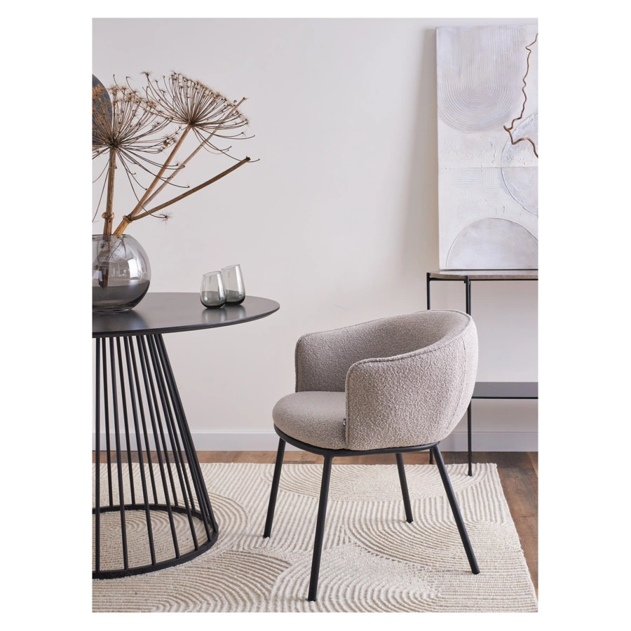 Стул Bergenson Bjorn Paal, букле, серый