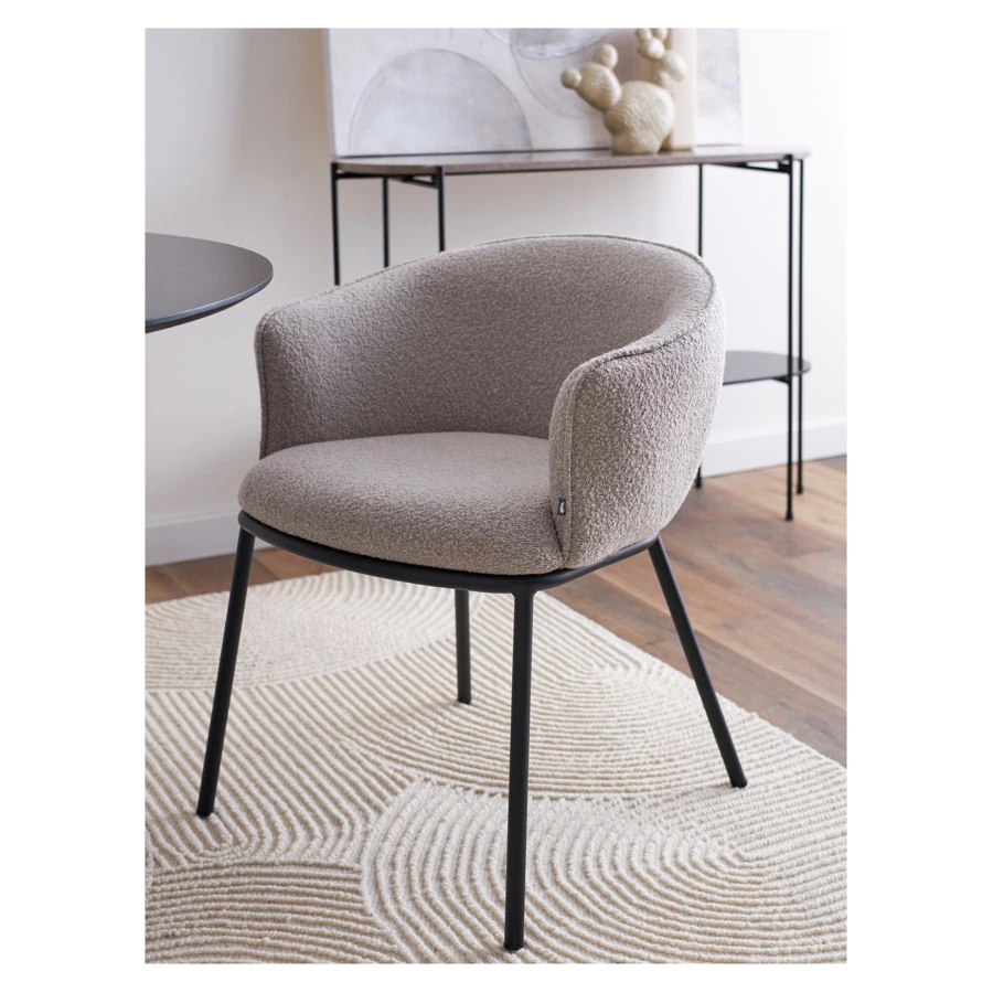 Стул Bergenson Bjorn Paal, букле, серый