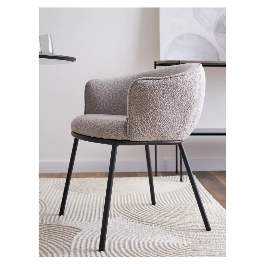 Стул Bergenson Bjorn Paal, букле, серый