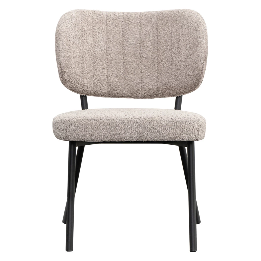 Стул Bergenson Bjorn Robbi, букле, серо-бежевый