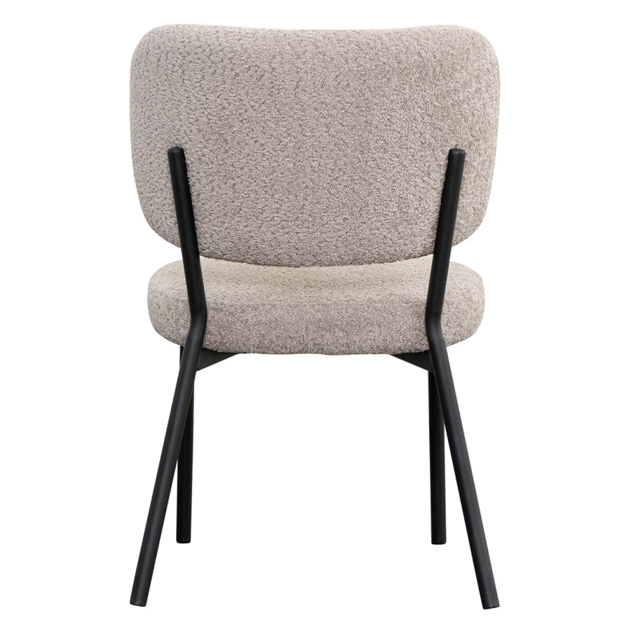 Стул Bergenson Bjorn Robbi, букле, серо-бежевый