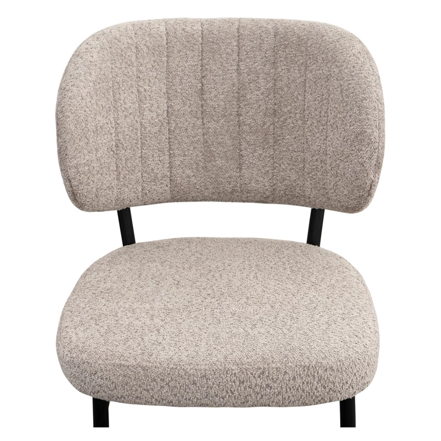 Стул Bergenson Bjorn Robbi, букле, серо-бежевый