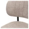 Стул Bergenson Bjorn Robbi, букле, серо-бежевый