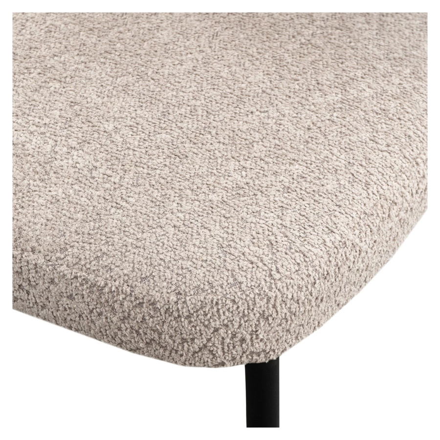 Стул Bergenson Bjorn Robbi, букле, серо-бежевый