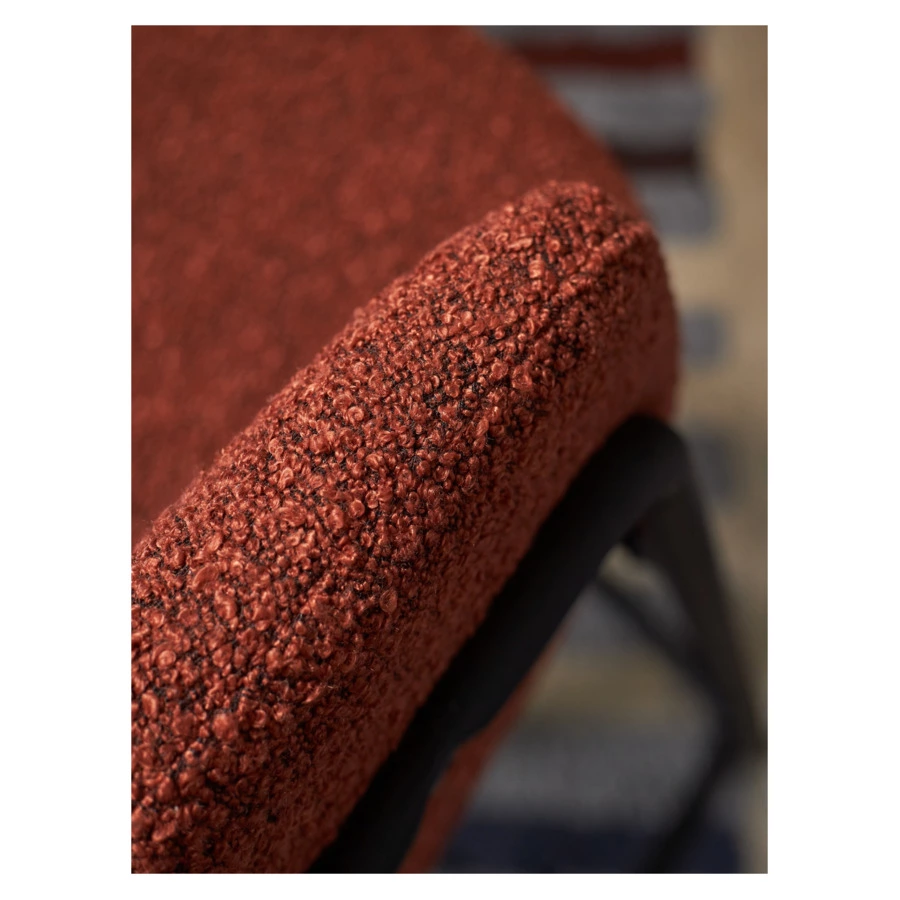 Стул барный Bergenson Bjorn Helning, букле, терракота