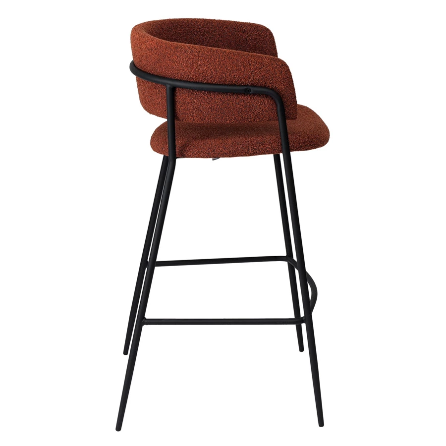 Стул барный Bergenson Bjorn Helning, букле, терракота