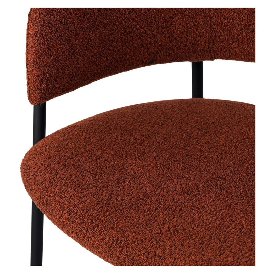 Стул барный Bergenson Bjorn Helning, букле, терракота