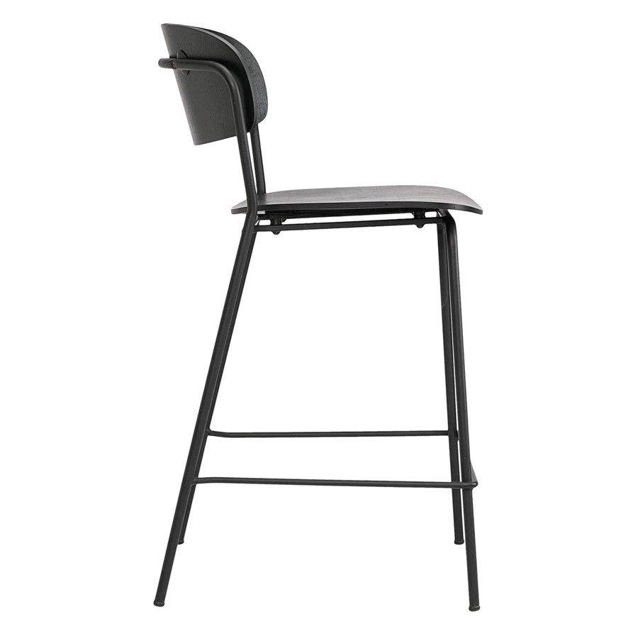 Стул полубарный Bergenson Bjorn Torfrid Н89см, черный