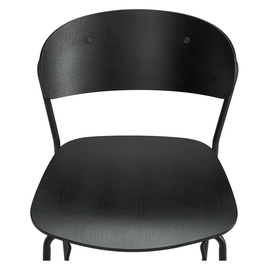 Стул полубарный Bergenson Bjorn Torfrid Н89см, черный