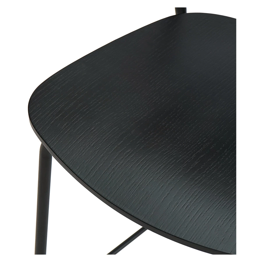 Стул полубарный Bergenson Bjorn Torfrid Н89см, черный