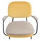 Стул с подлокотниками Bergenson Bjorn Pea, велюр, желто-бежевый