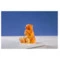 Фигурка Decor de Table Pate de Verre Cristal Медведь 7 см, хрустальное тесто, янтарная, п/к