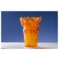 Ваза настольная Decor de Table Pate de Verre Cristal Пантера 30 см, хрустальное тесто, янтарная, п/к