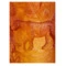 Ваза настольная Decor de Table Pate de Verre Cristal Пантера 30 см, хрустальное тесто, янтарная, п/к